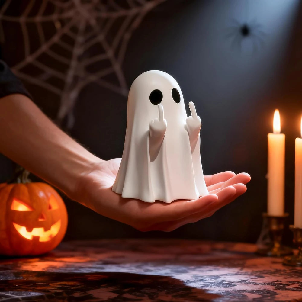 Ceramic Halloween Ghost Figurine