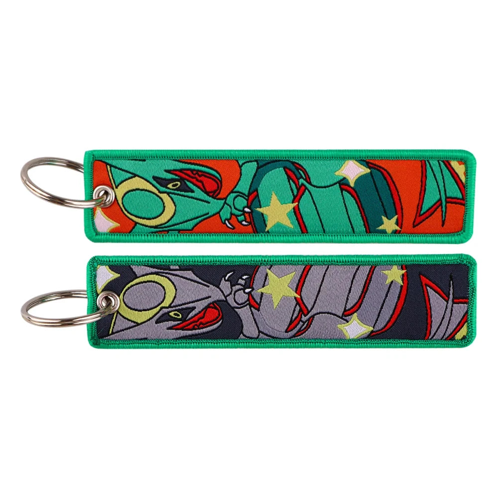 Embroidered Anime Car Key Fob