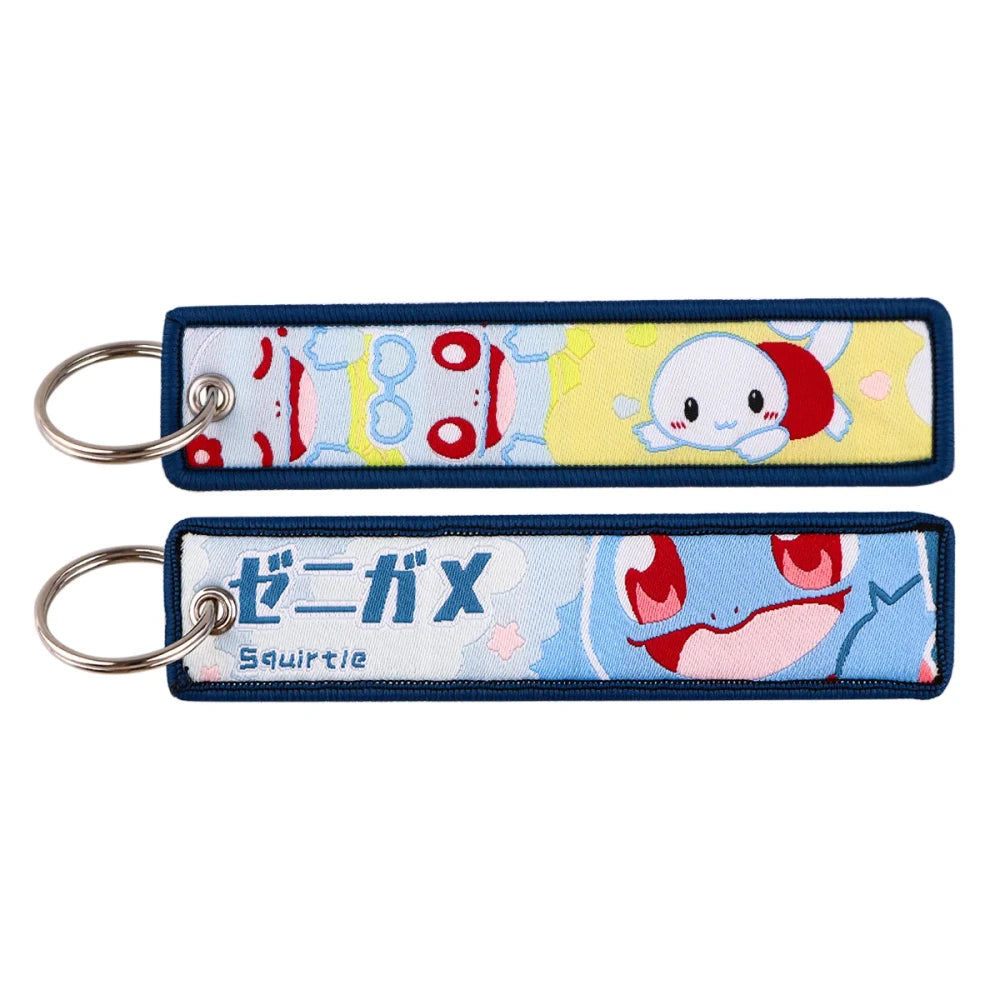 Embroidered Anime Car Key Fob