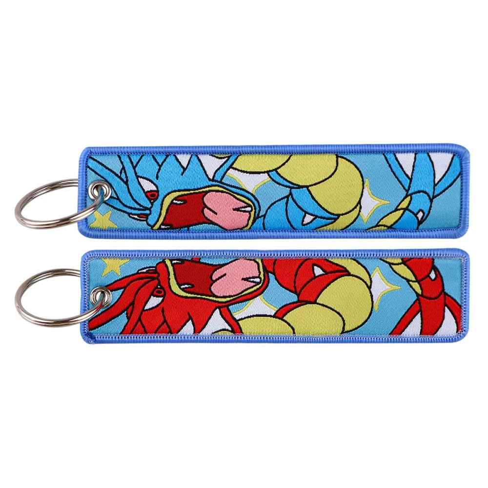 Embroidered Anime Car Key Fob