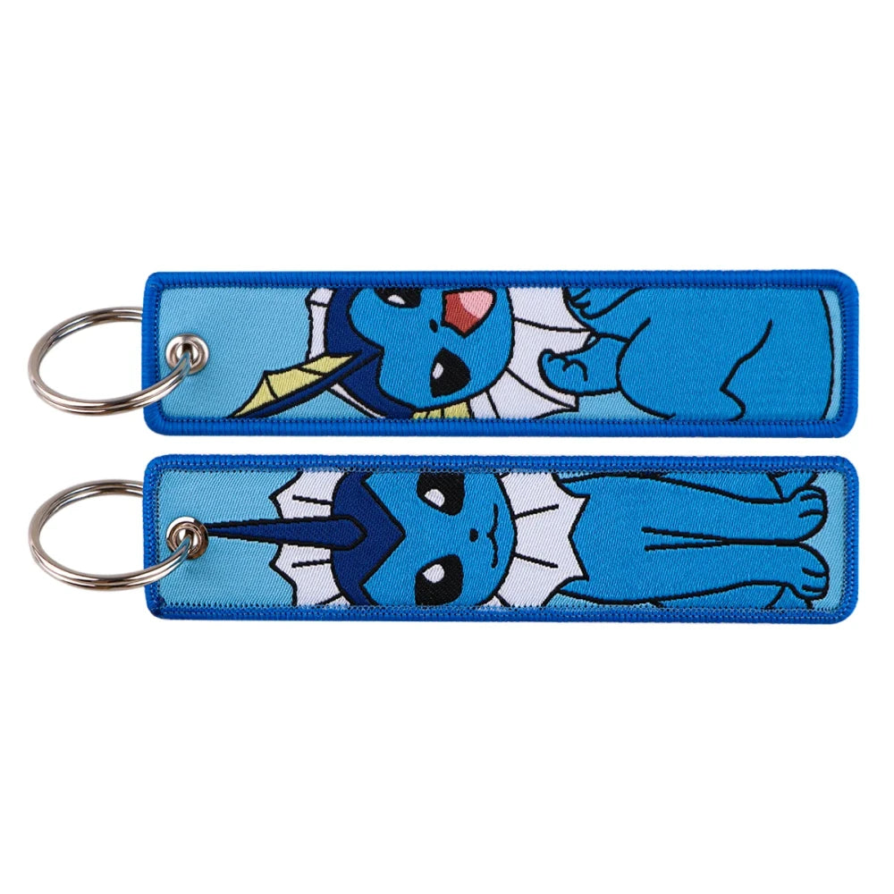 Embroidered Anime Car Key Fob