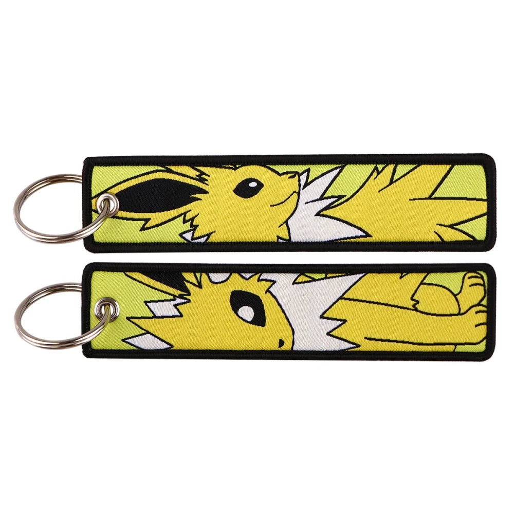 Embroidered Anime Car Key Fob