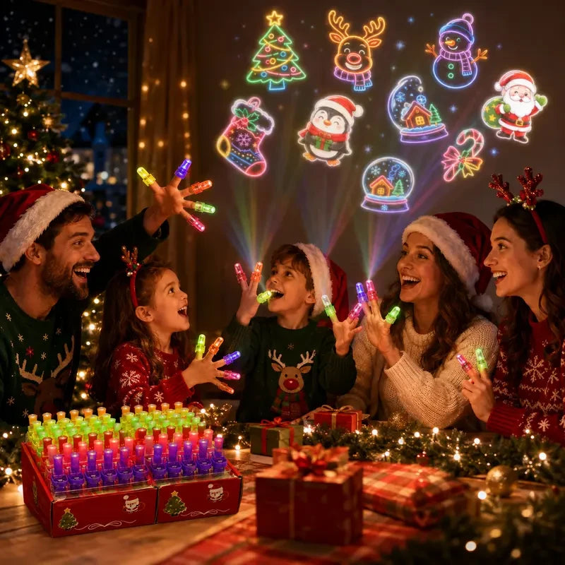LED Light-Up Halloween Finger Rings