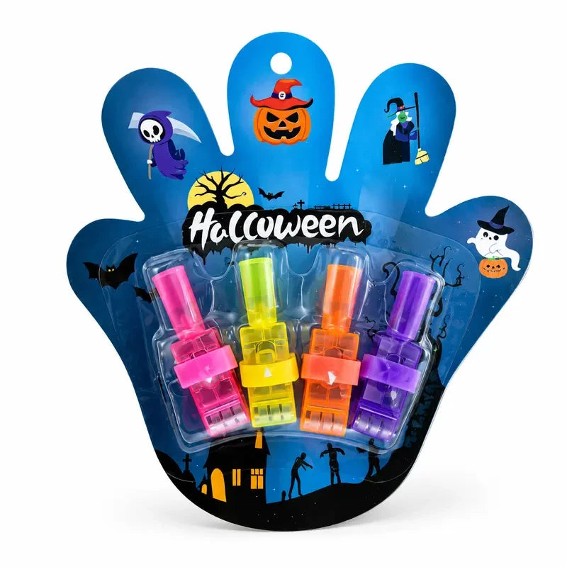 LED Light-Up Halloween Finger Rings