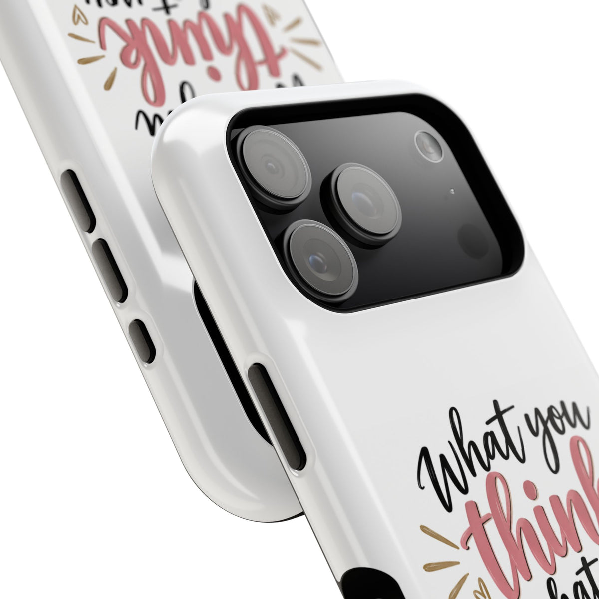 Magnetic Phone Case — “What You Think Is What You Attract” Motivational Design
