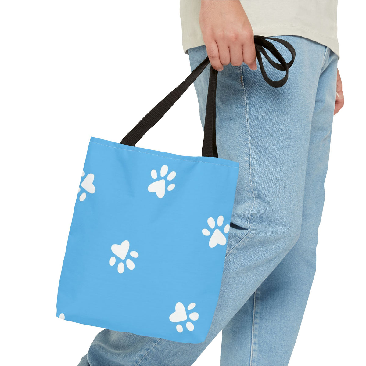 Dog Lovers Tote Bag — "Best Friends" Cute Paw Print Pet Tote