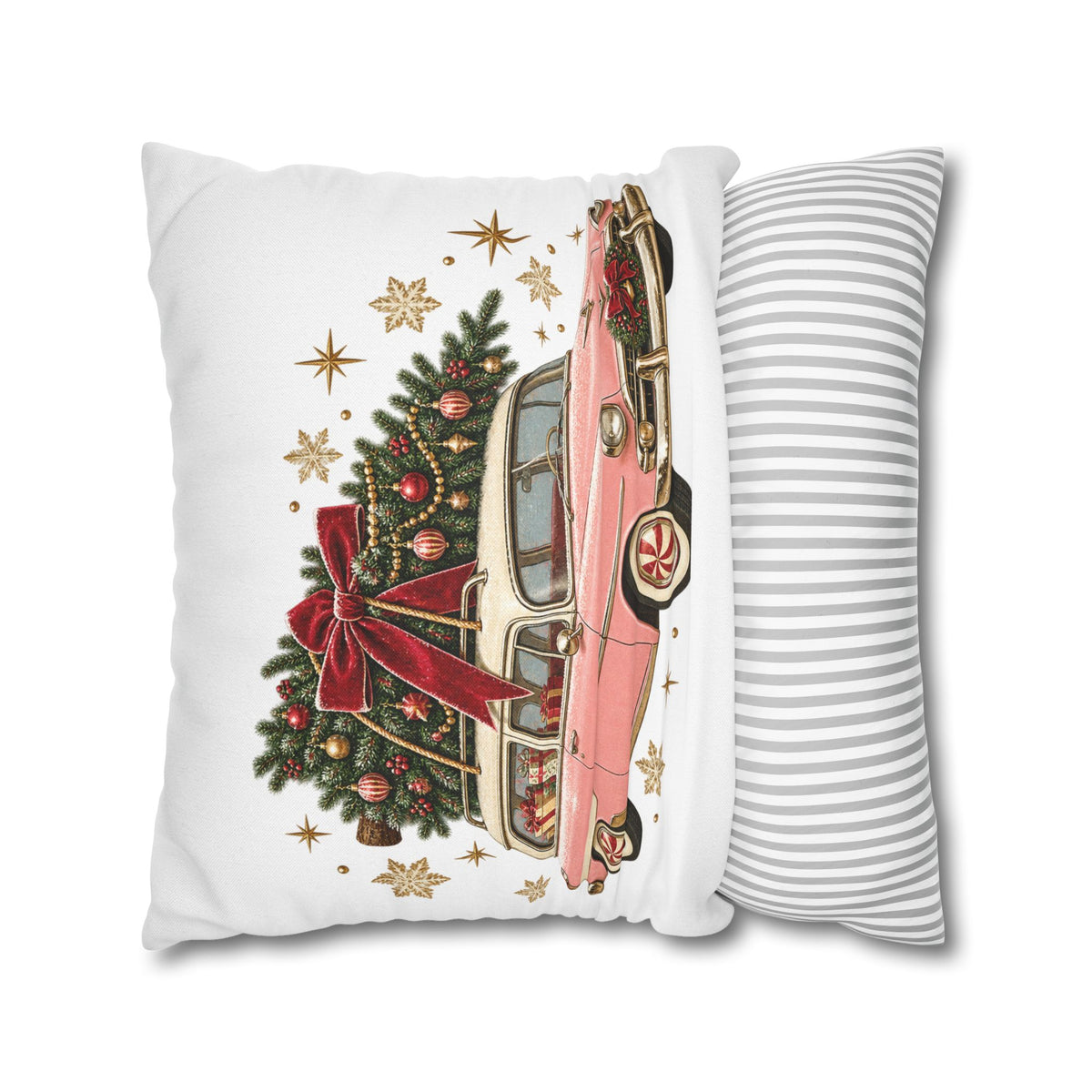 Spun Polyester Square Pillowcase