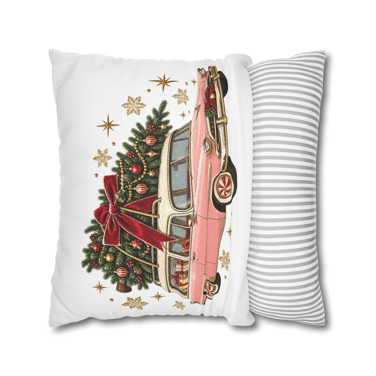 Spun Polyester Square Pillowcase