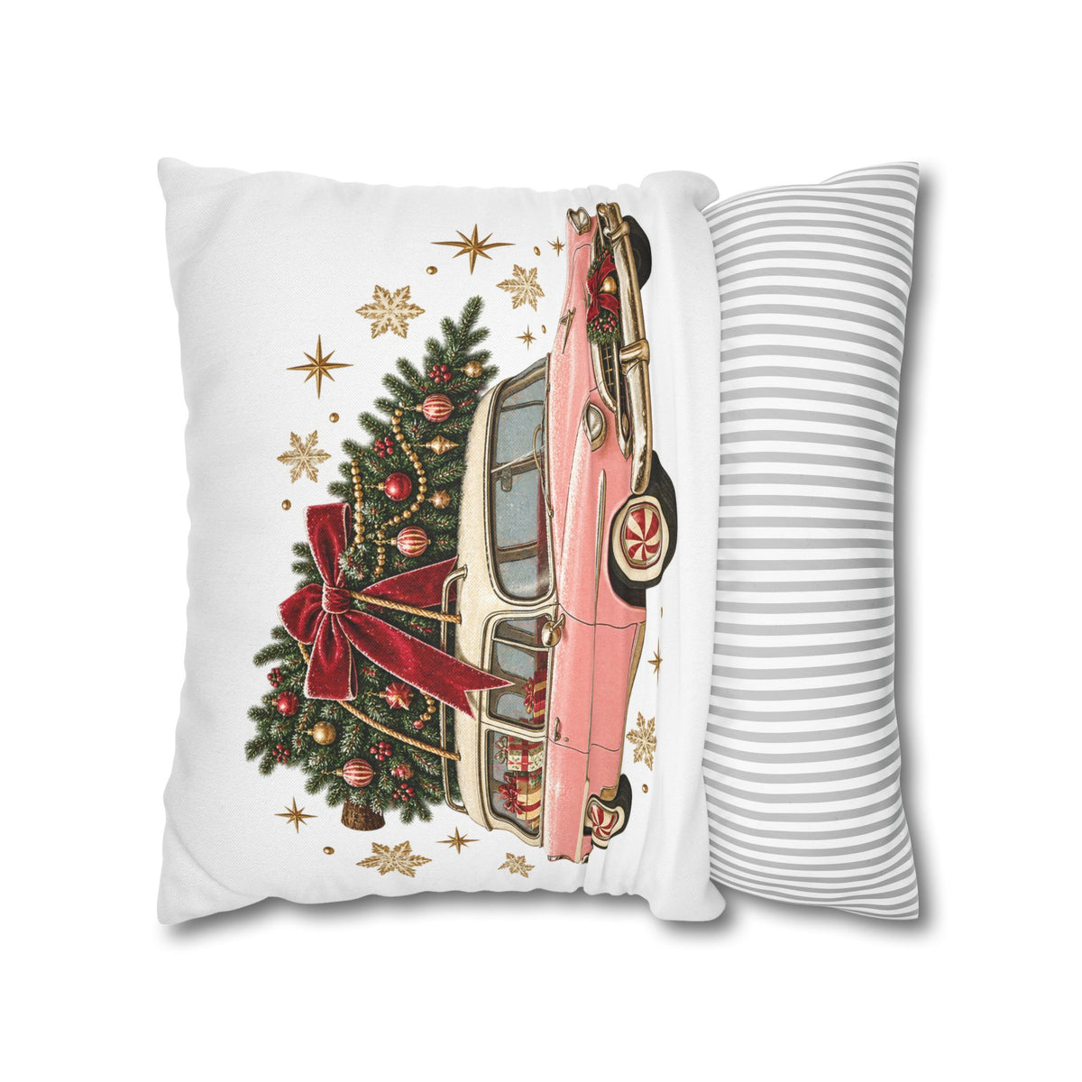 Spun Polyester Square Pillowcase