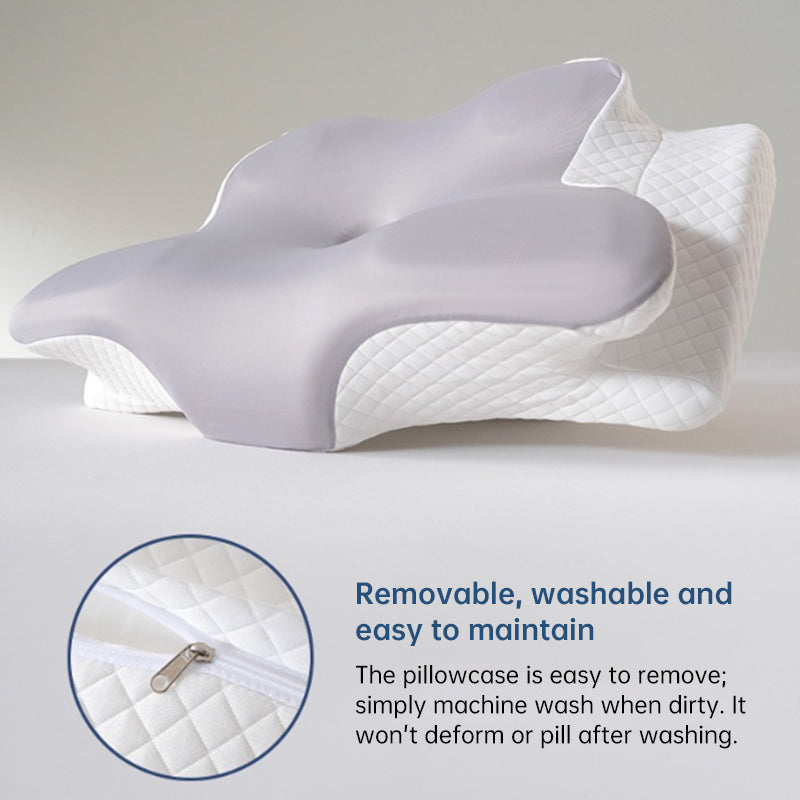 Cooling Viscoelastic Memory Foam Pillow – Heat-Resistant Slow Rebound Cushion