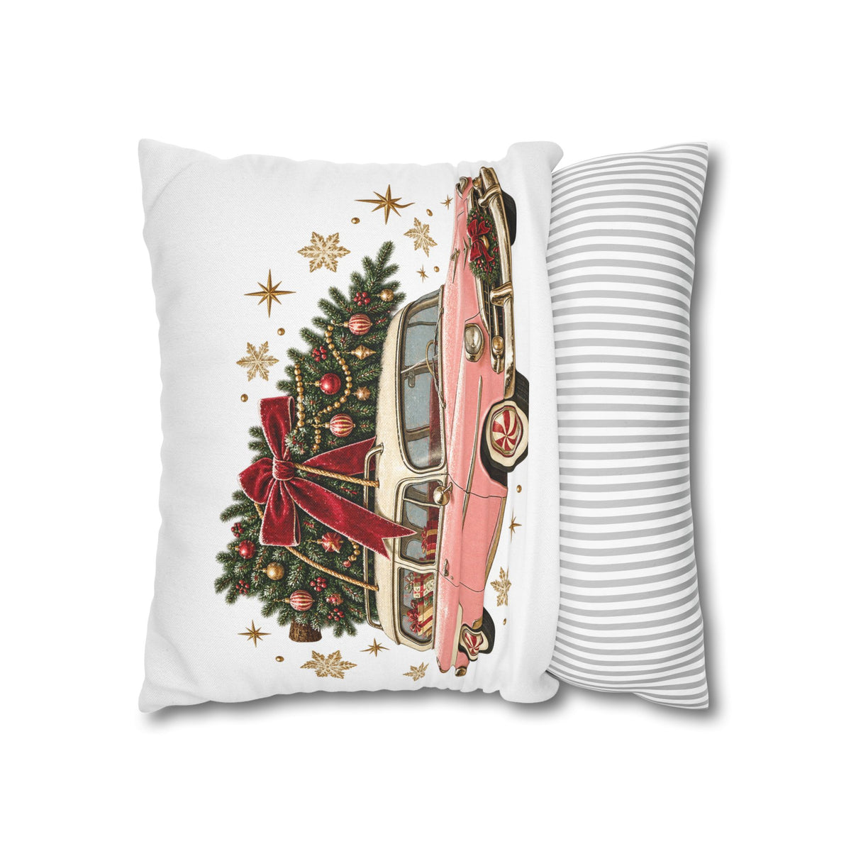 Spun Polyester Square Pillowcase