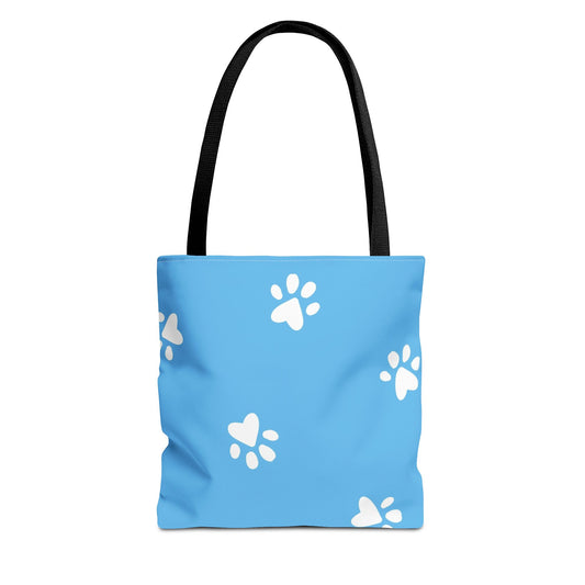 Dog Lovers Tote Bag — "Best Friends" Cute Paw Print Pet Tote