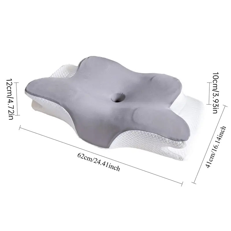 Cooling Viscoelastic Memory Foam Pillow – Heat-Resistant Slow Rebound Cushion