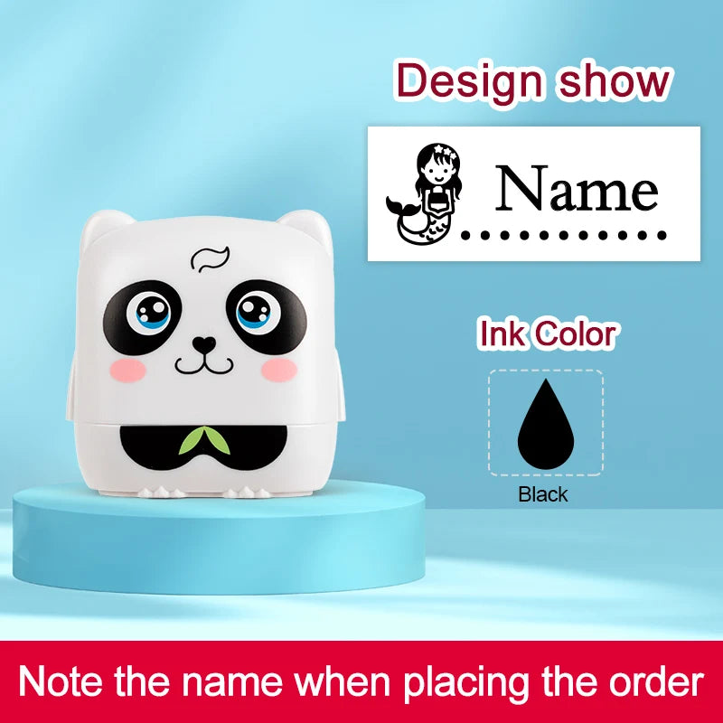 Personalized Waterproof Name Stamp for School, Eco-Friendly Ink
