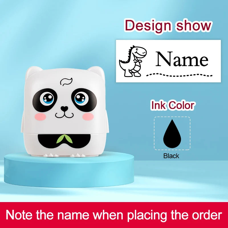 Personalized Waterproof Name Stamp for School, Eco-Friendly Ink