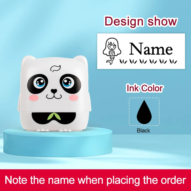 Personalized Waterproof Name Stamp for School, Eco-Friendly Ink