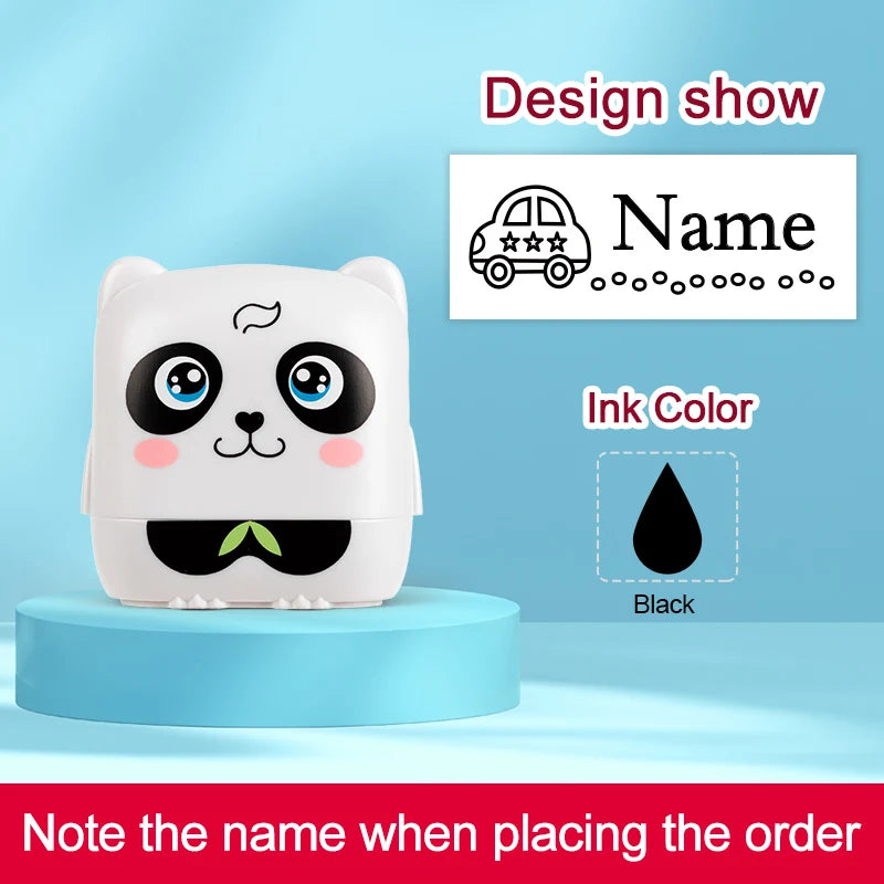 Personalized Waterproof Name Stamp for School, Eco-Friendly Ink