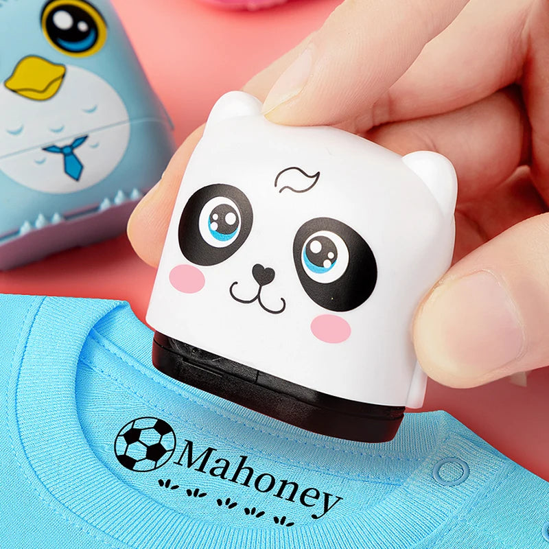 Personalized Waterproof Name Stamp for School, Eco-Friendly Ink