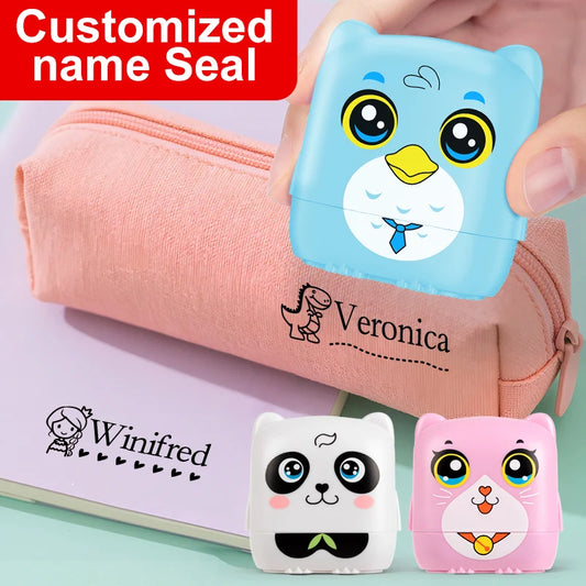 Personalized Waterproof Name Stamp for School, Eco-Friendly Ink