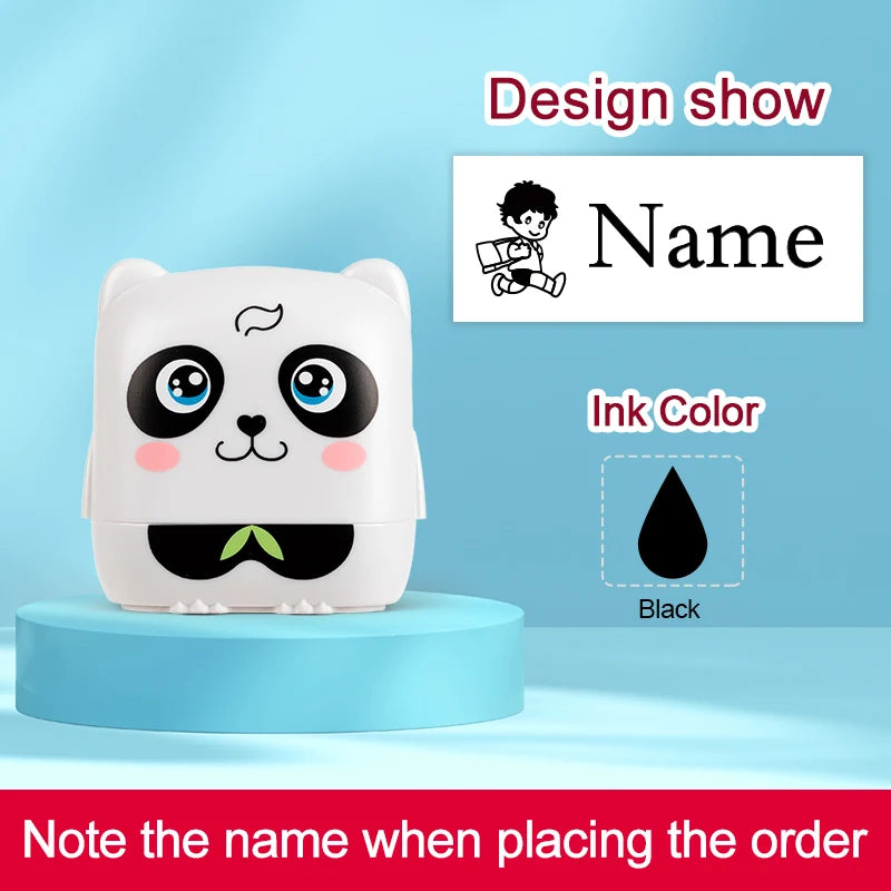 Personalized Waterproof Name Stamp for School, Eco-Friendly Ink
