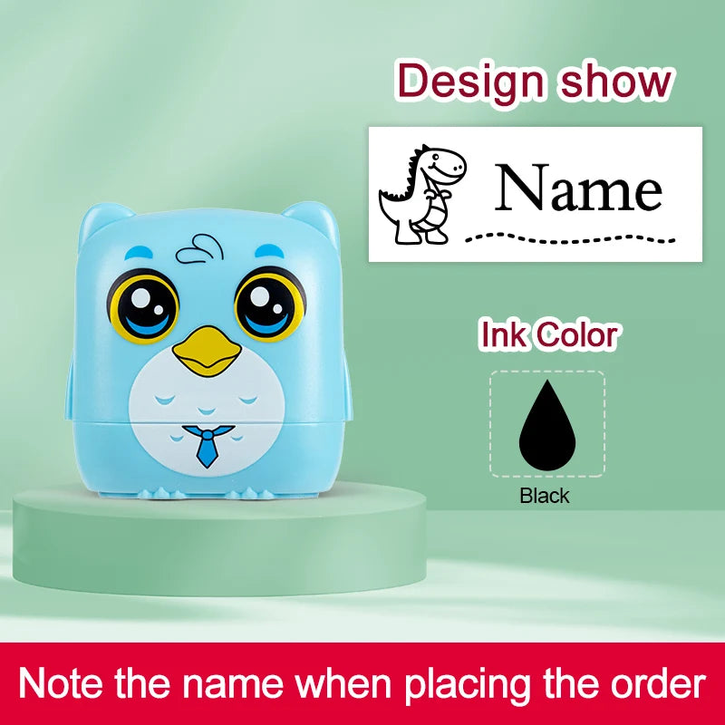Personalized Waterproof Name Stamp for School, Eco-Friendly Ink