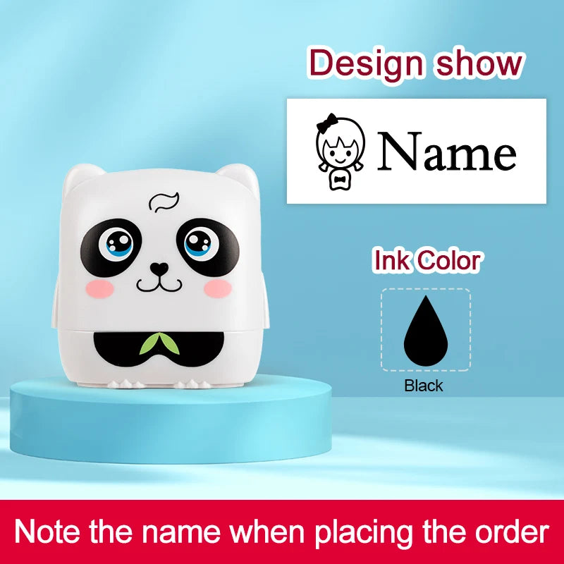 Personalized Waterproof Name Stamp for School, Eco-Friendly Ink