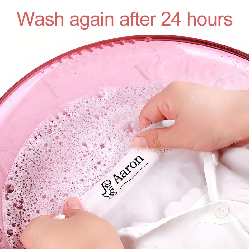 Personalized Waterproof Name Stamp for School, Eco-Friendly Ink
