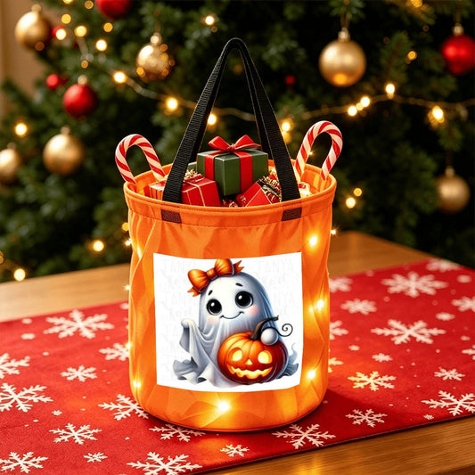 Light Up Halloween Basket