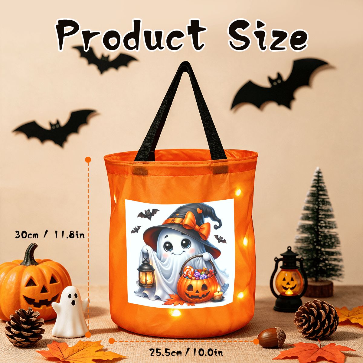 Light Up Halloween Basket